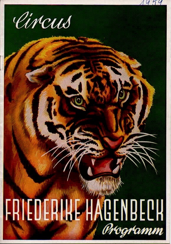 Programmheft Circus Friederike Hagenbeck 1959